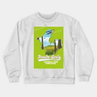 peneda-gerês national park Portugal map Crewneck Sweatshirt